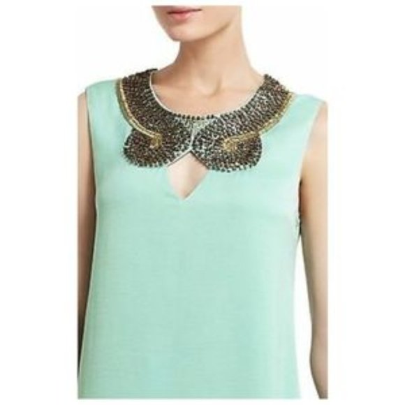 BCBGMaxAzria Nellie Asymmetrical Dress Teal - Picture 2 of 4